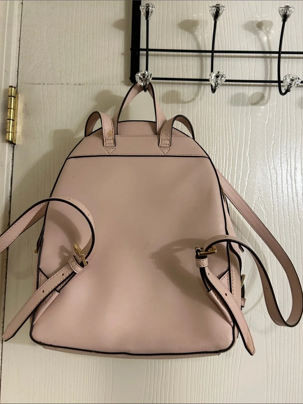 Michael Kors Light Blush Pink Pebbled Leather Mini Backpack